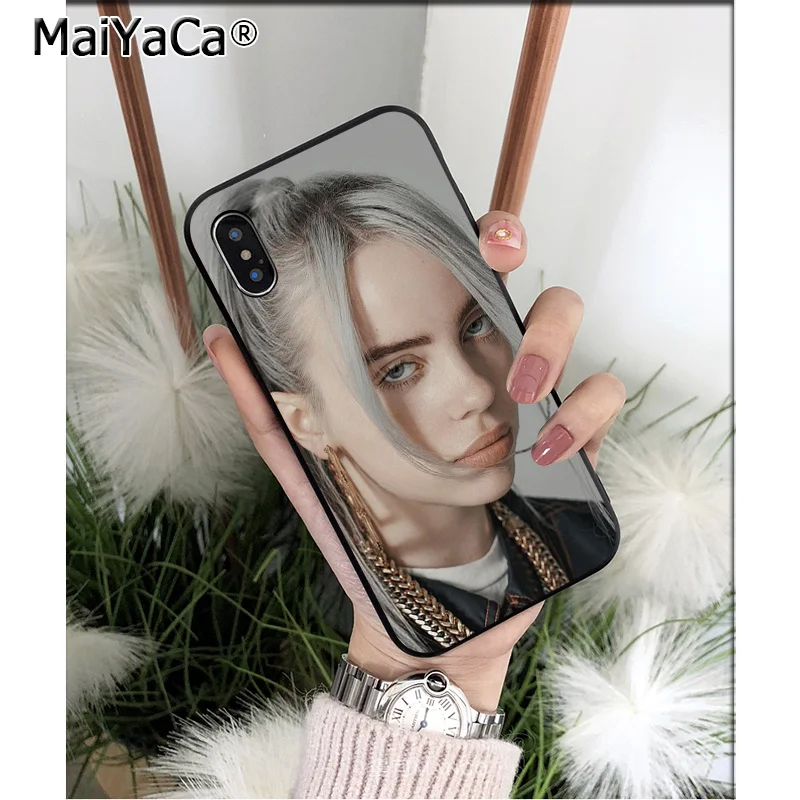 MaiYaCa Billie Eilish ТПУ Мягкий силиконовый чехол для телефона чехол для iPhone X XS MAX 6 6S 7 7plus 8 8Plus 5 5S XR