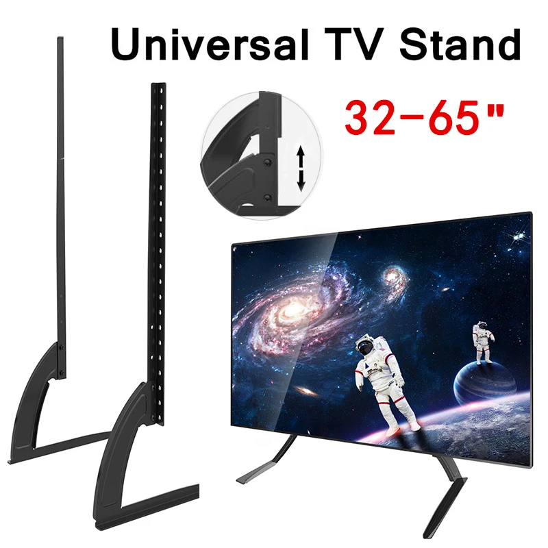 Soporte De Pie Para TV De Plasma De 32 - 65 Acero inoxidable, Redonda