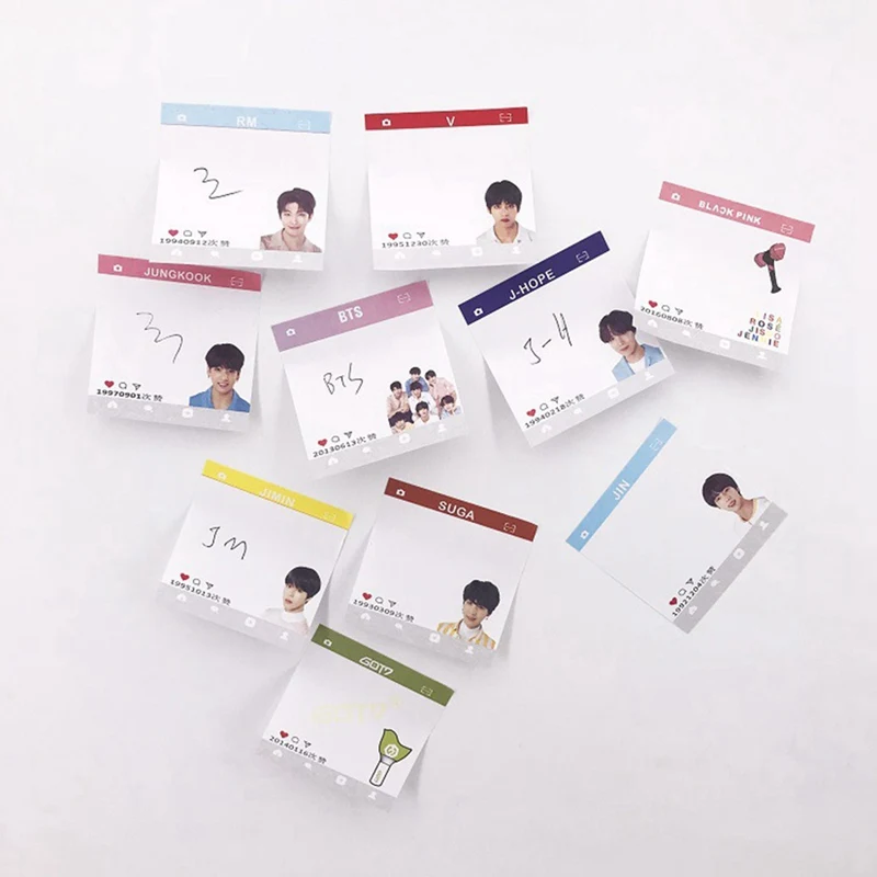 

2019 Poster BTS Sticker Accessories N Time Bts Accessories Sticky Note Kpop Bangtan Boys Photocards Postcards