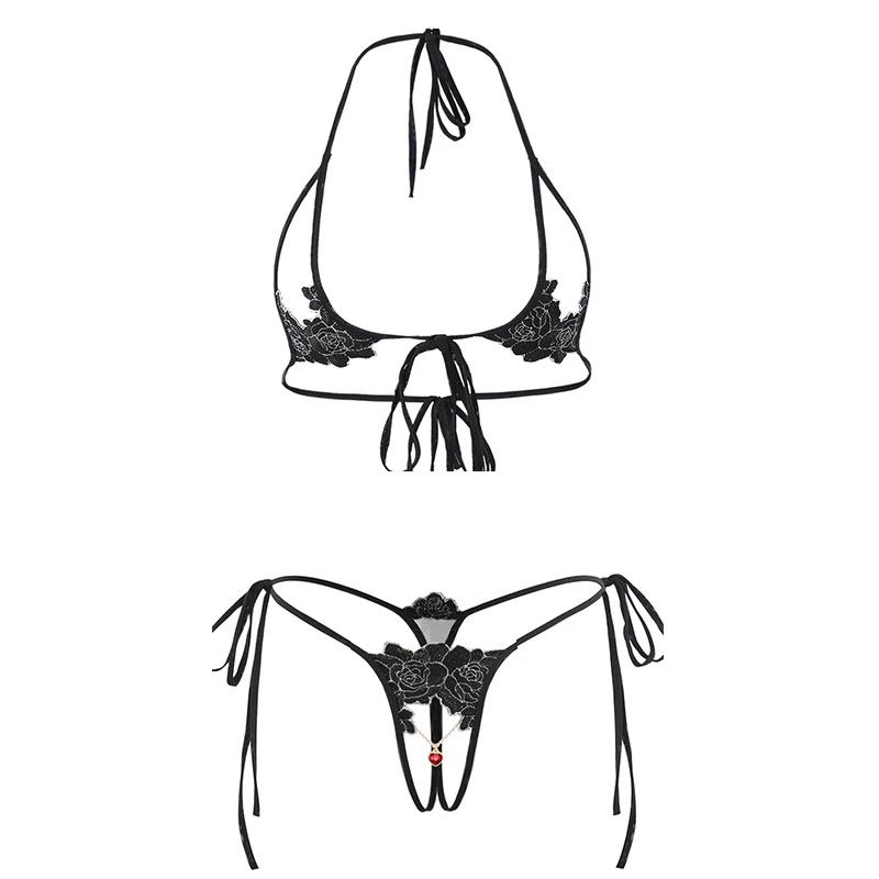 MUSHIERYA, сексуальное нижнее белье, набор, хит, эротический, эластичный, низкая талия, женское нижнее белье, набор, сексуальное нижнее белье, сексуальный бюстгальтер и трусики с открытой промежностью