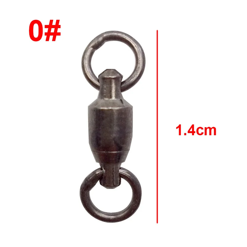 20pcs Ball Bearing Fishing Swivel With Solid Ring Small Swivels Line Hook Connector Size 0|fishing swivels|fishing line hookhook connector |