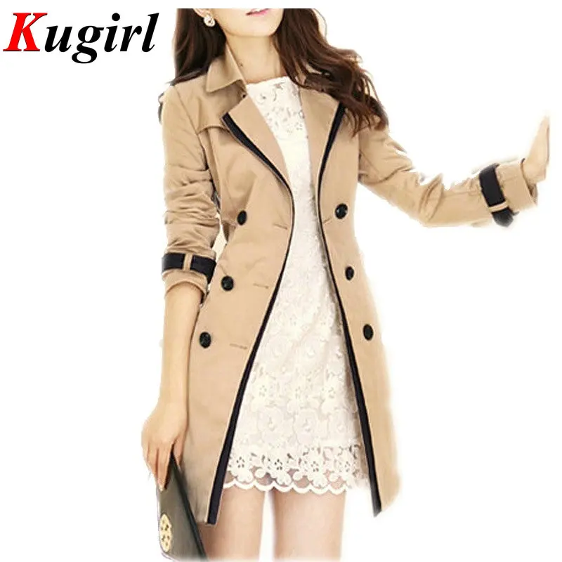2017 new hot spring autumn overcoats font b women s b font trench font b coats