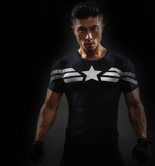 Костюм обратный черный флэш 3D Печатные Футболки мужские реглан короткий рукав с супергероем компрессионное рубашка одежда для фитнеса топы Мужские - Цвет: picture color