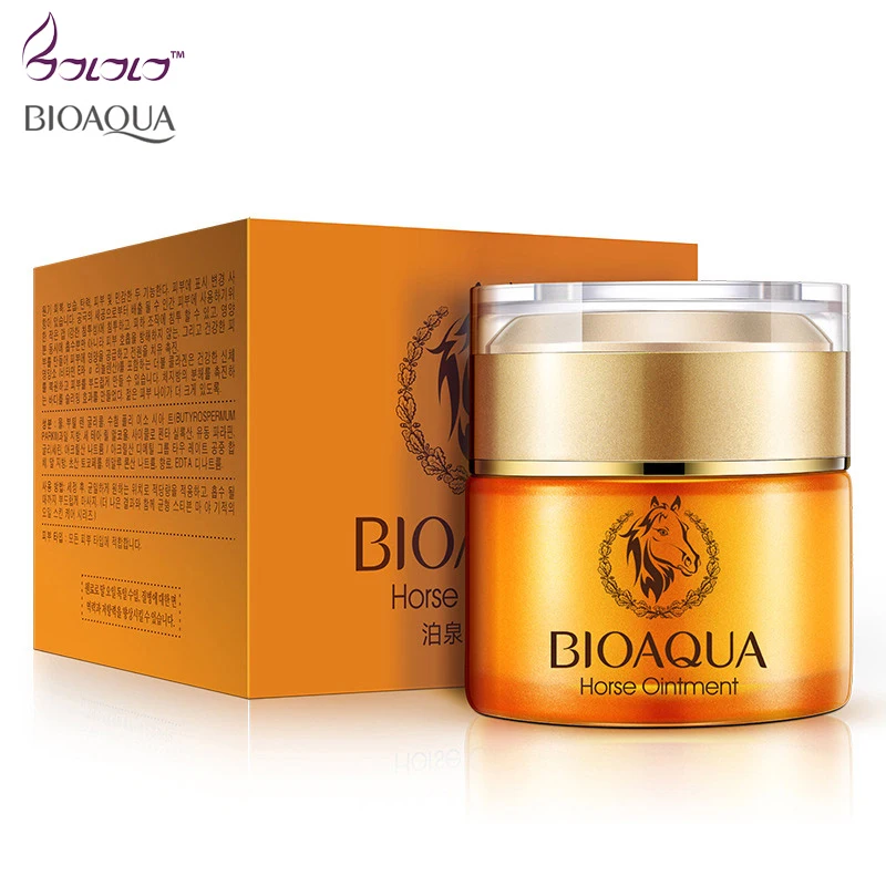 

bioaqua miracle glow day & night Creams Horse Oil Moisturizing Cream Oil-Control face Skin Care pigment whitening cream beauty
