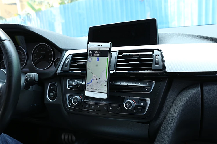 CHEYA 3 Colours Car Air Vent Mobile Phone Holder Trim for BMW 3 4 Series GT F30 F30 F34 F32 F33 F36 2013-2019 Black