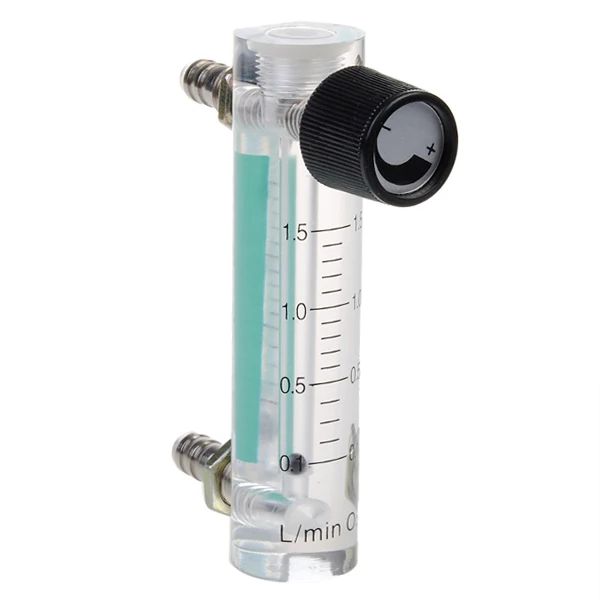 Misuratore di portata del gas dell'ossigeno 0.1-1.5L Misuratore di portata del gas con connettore in rame