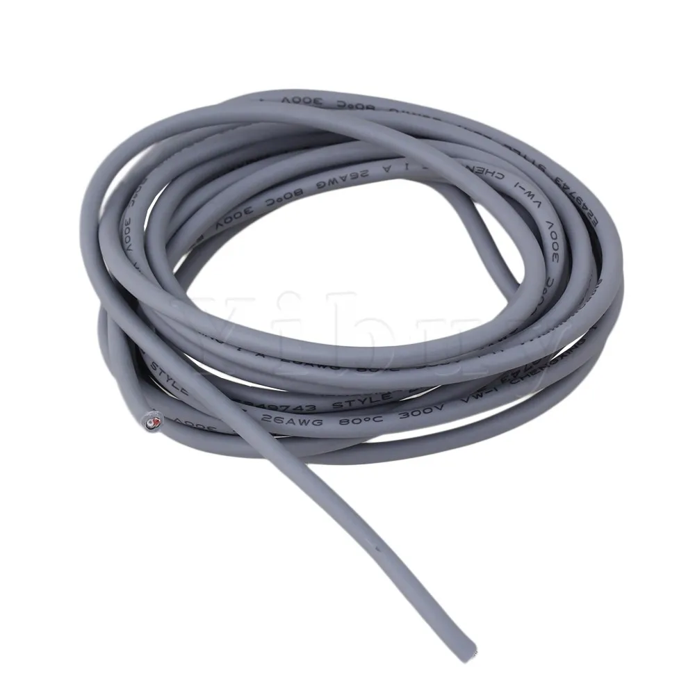 

Yibuy Grey 2-Conductor 26Awg Shielded Guitar Pickup Lead Wire 9ft Length