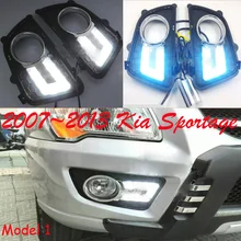 2007~2013 KIA sportage daytime light,Free ship to your door!LED,KIA sportage fog light,2ps/set,White/White+Blue turnning!