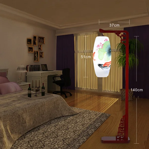 LED Simple modern living room, bedroom, bedside lamp, floor lamp