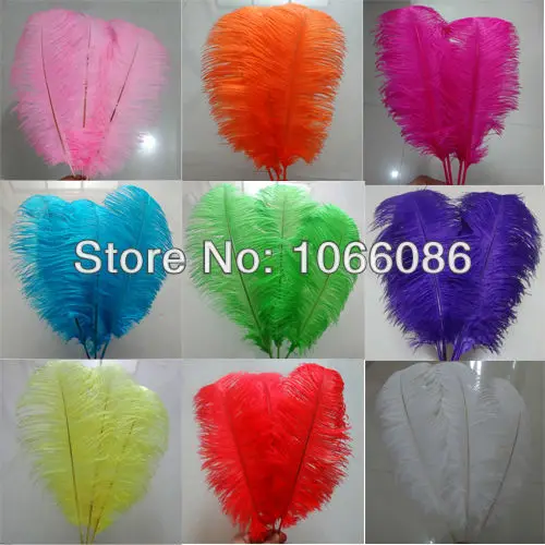 

EMS Free Shipping! 100pcs/lot 50-55cm 20-22" Top quality ostrich feathers ostrich drab feather plumes