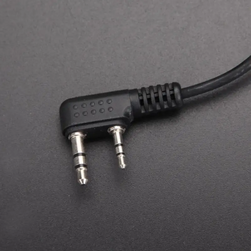 2Pin PTT горло Mic Covert Акустическая трубка наушник гарнитура для Baofeng UV-5R черный