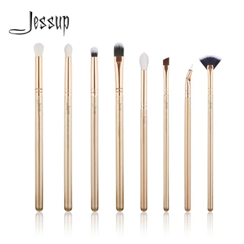 

Jessup 8PCS Golden / Rose Gold Makeup brushes set Professional Make up CONCERLER BLENDER EYESHADOW Makeup brush