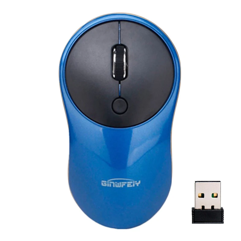 

Computer Wireless Mouse 2.4G Silent Computer Office Replacement Set 4 Keys For Windows PC Laptop Supplies 10 Meters Super Slim