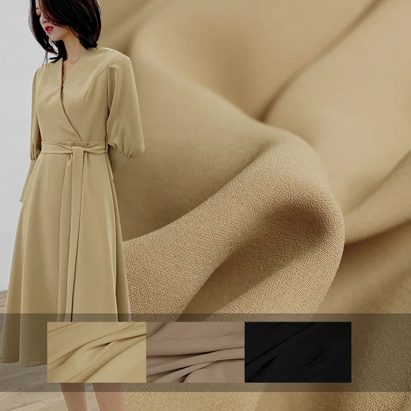 

Pearlsilk Double-deck Crepe de Chine 100%Cotton Garment Materials Summer Shirt Dress DIY clothes fabrics Freeshipping