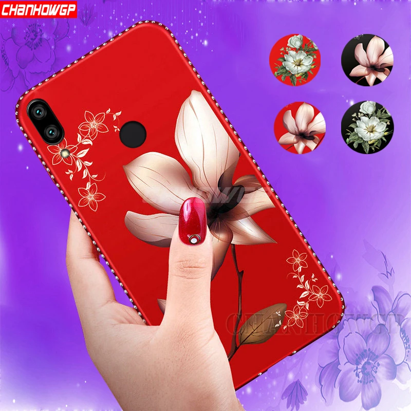 

3D Flower Diamond Silicone Case For Xiaomi Redmi Note 7 6 5 4 4X 5A 5 Plus 6A 6 Pro S2 Go Mi 9 8 SE Mi A1 A2 Lite F1 Play Cover