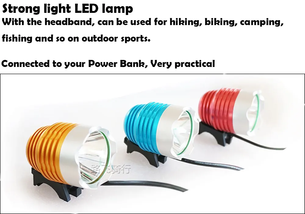 1800 Lumen T6 L2 fishing Bike Bicycle LED Light Flashlight Waterproof Brightness 5V2A USB Interface Headlight Lamp