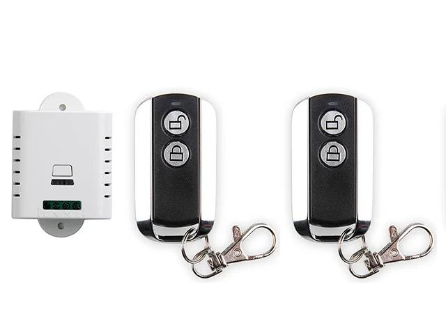 

New AC85V 110V 120V 220V 250V 1CH Wireless Remote Control Switch System 1pcs Receiver & 2pcs 2 Keys metal waterproof Remote
