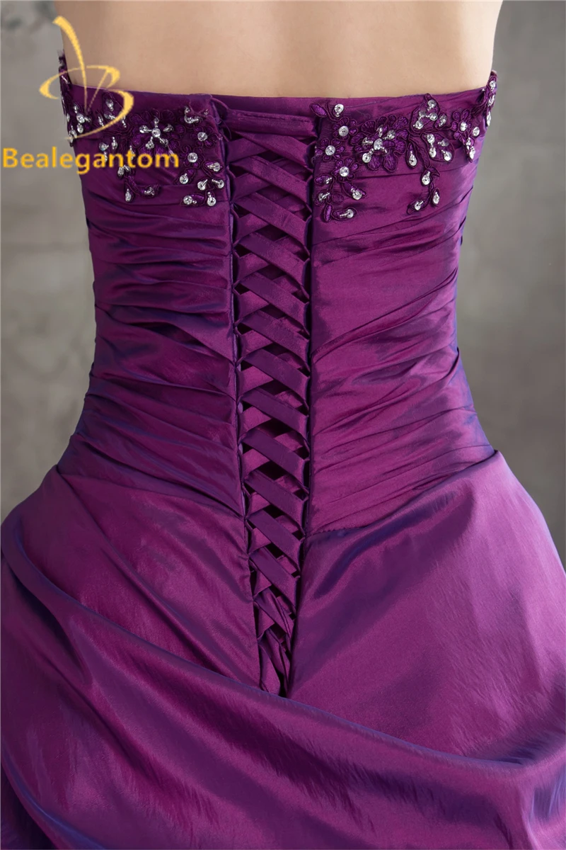 Bealegantom, кружевное фиолетовое бальное платье с аппликацией, бальное платье, бальное платье, платья с бисером, 16 милых платьев, Vestidos De 15 Anos QA1050