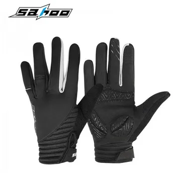 

SAHOO Outdoor Sports Hiking Winter Bicycle Bike Cycling Gloves For Men Women Full Finger Screen Touch Wind Proof Warm Gloves