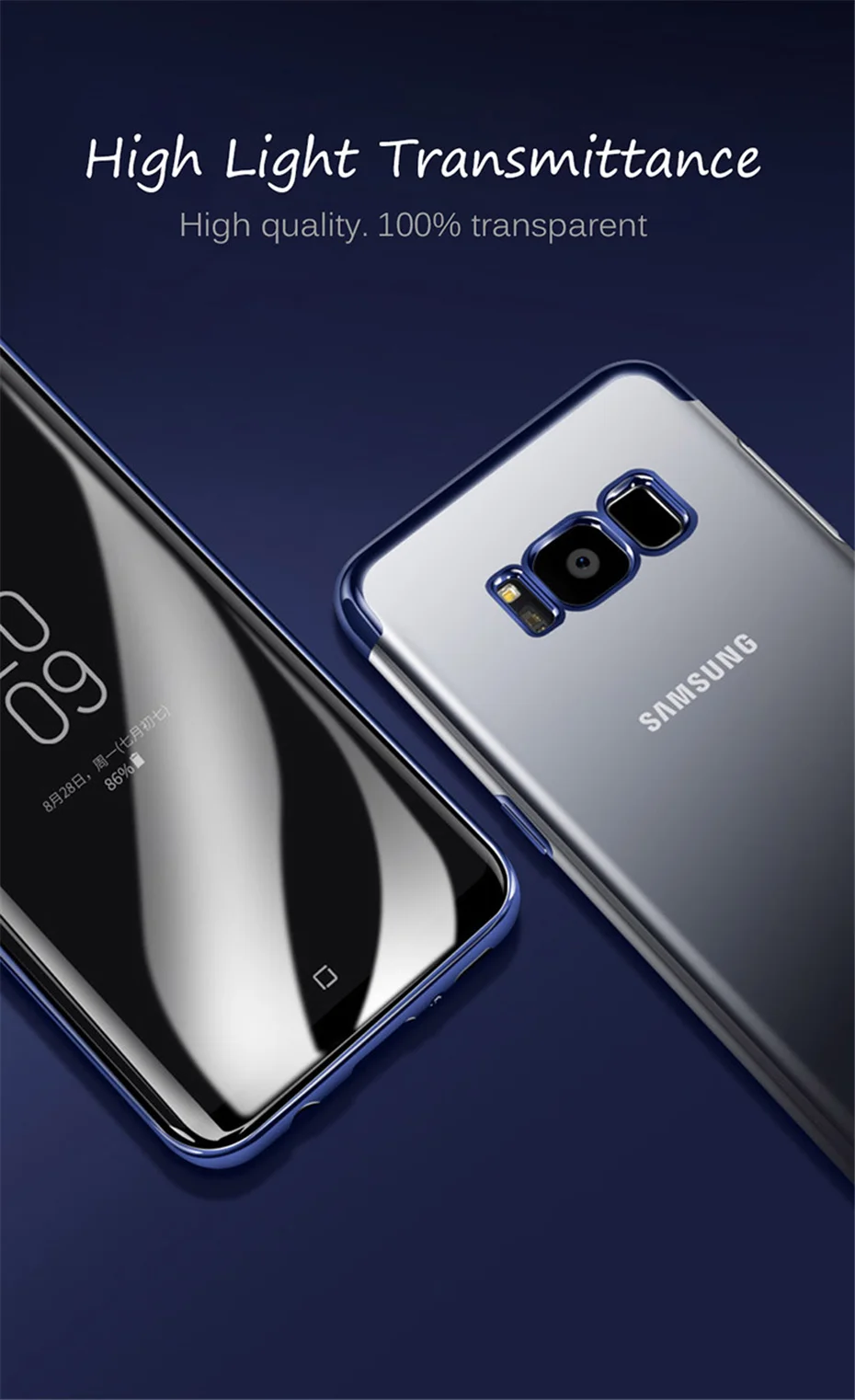 Back Cover For Samsung Galaxy S8 Case S9 S7 Cases Anti-knock Soft TPU Capa Protection Case For Samsung Galaxy S9 S8 Plus S7 edge (8)