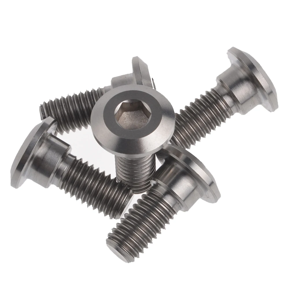 5 Pcs Titanium Ti Motorcycle Bike Rotor Bolt Screw Motorbike Rear Brake
