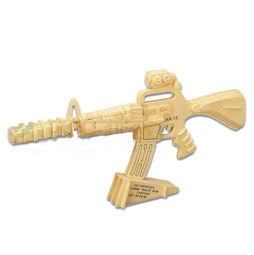 3D wooden AK47 jigsaw puzzle wooden gun jigsaw puzzle toy Learning