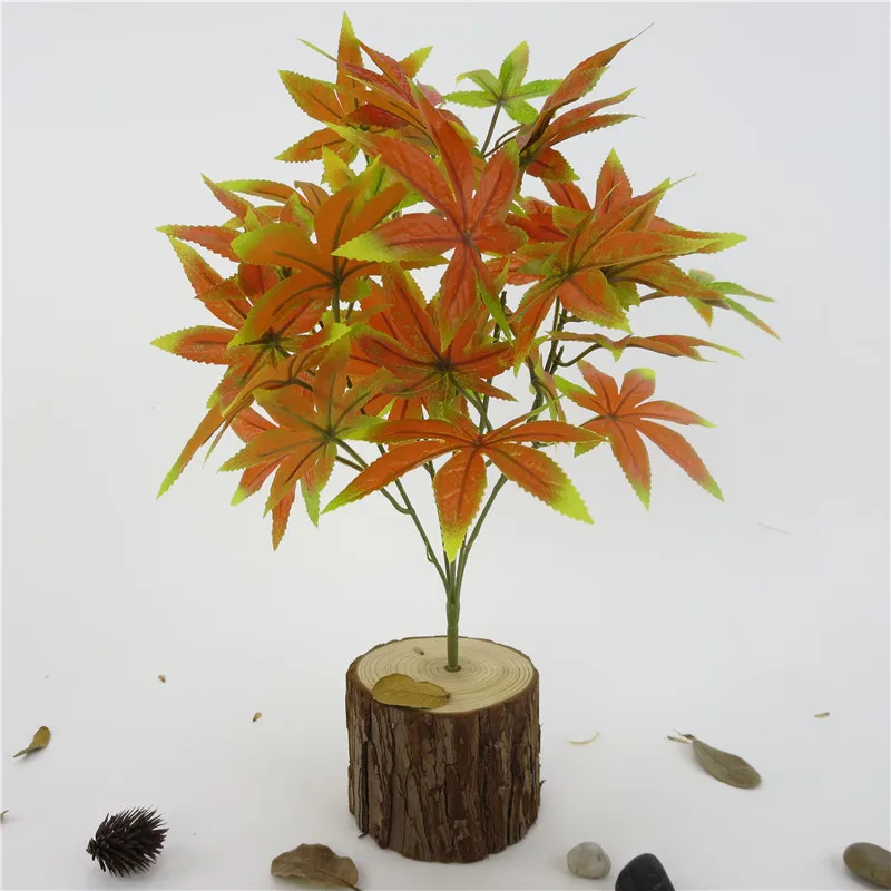 

Artificial Silk Maple Leaves Branch for Home Wedding Party Decor Craft Multicolor Fall Vivid Fake Flower Leaf