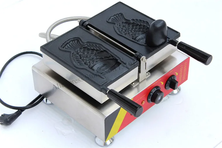 Korean Style Taiyaki Ice Cream Cone Machine Single Head Open mounth