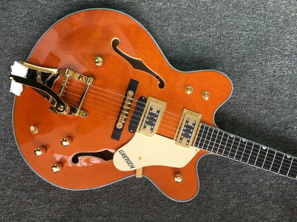 Custom Shop Gret G6122-1962 Chet Atkins Country Gentleman Guitar China Factory Electric Guitar Color orange Custom Shop Gret G6122-1962 Chet Atkins Country Gentleman Guitar China Factory Electric Guitar Color orange