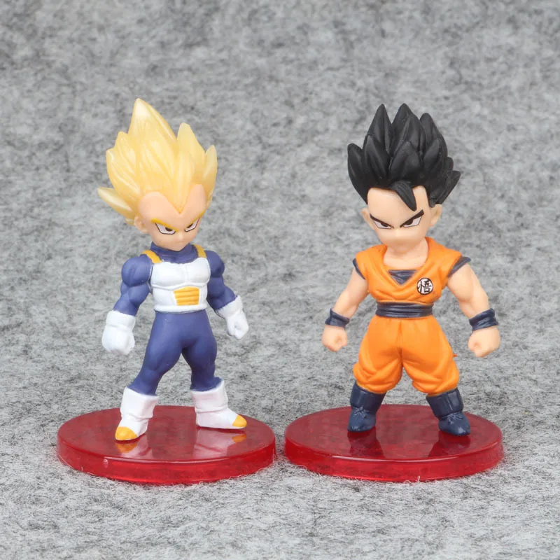 21 шт./компл. 10 компл./лот Dragon Ball Z Super Saiyan сын Goku vegeta Buu Freeza Beerus Gillen синий экшен-фигурка Гоку DHL