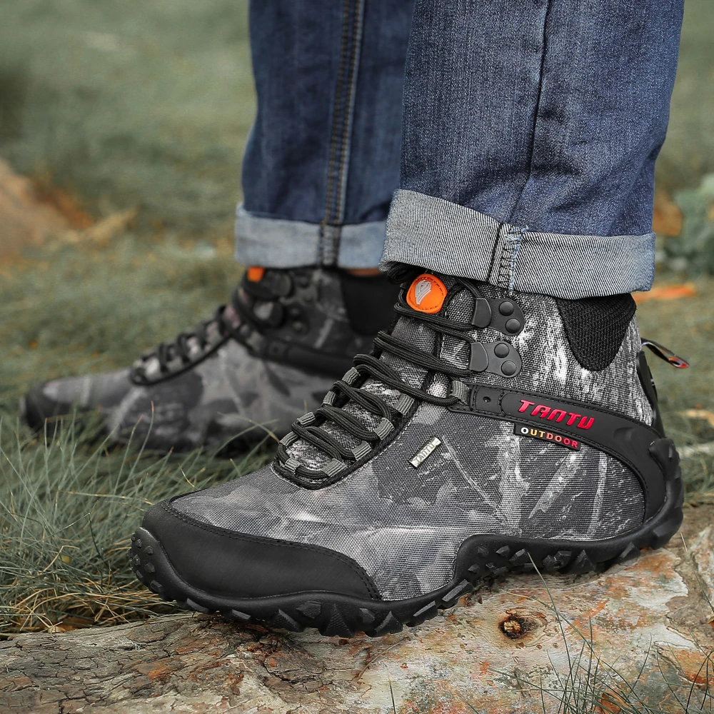 Baideng Треккинговые ботинки Водонепроницаемый холст Уличная обувь дышащим верхом