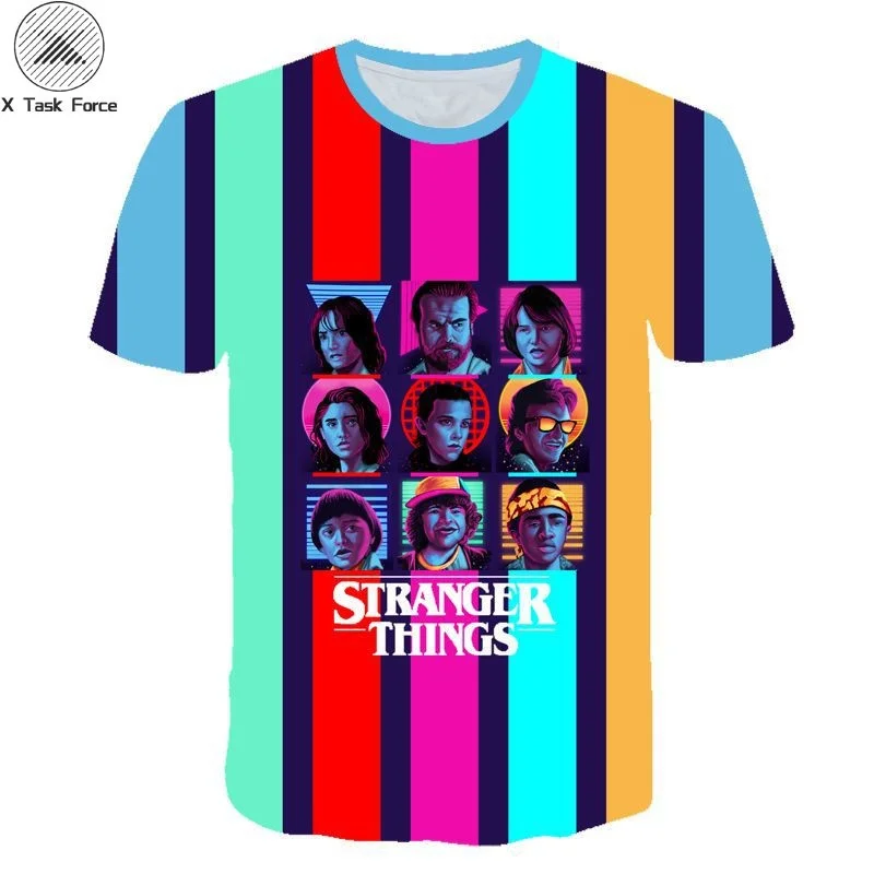 

2019 summer New Stranger Things Season 3 T Shirt Men/Women 3D printed Kids T-shirt Stranger Things Casual Top Tee