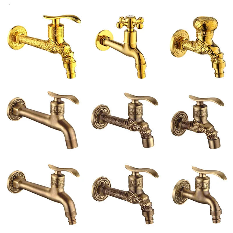 

Bibcocks mop pool double tap water mouth carve patterns or designs on woodwork extension used by 4 mouth water tap into the wall