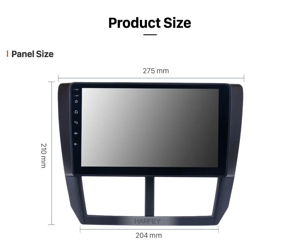 Perfect Harfey Android 8.1 9 Inch Car Radio Multimedia Player GPS Head Unit For 2008 2009 2010 2011 2012 Subaru Forester With Bluetooth 15