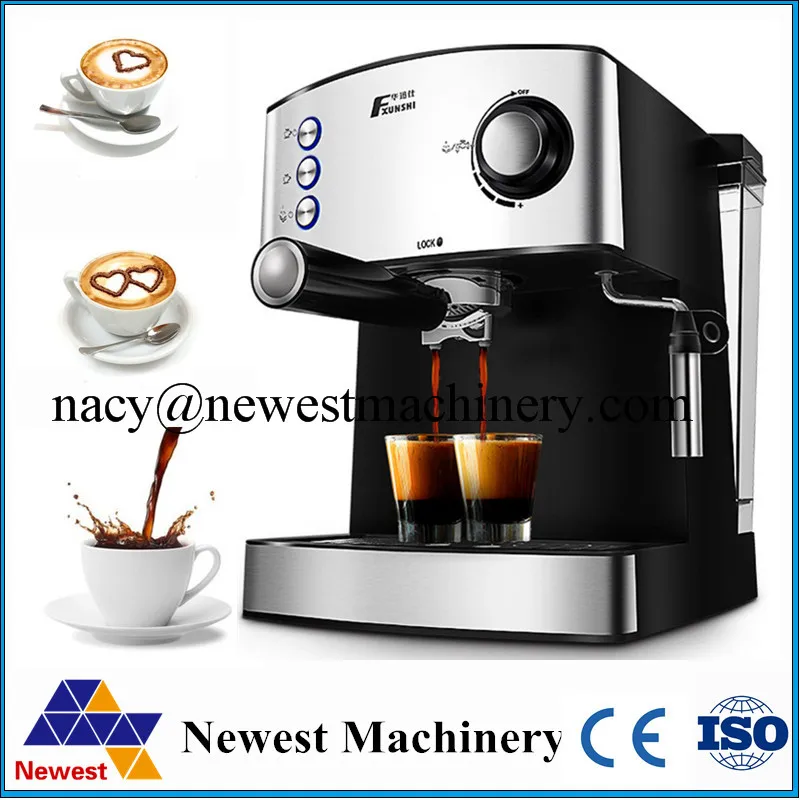 Commercial Automatic Espresso Black Coffee Machine Portable Drip Commercial Automatic Espresso Black Coffee Machine Portable Drip Maker Cuccino With Milk Steaming High Quality In Food Processors From Home