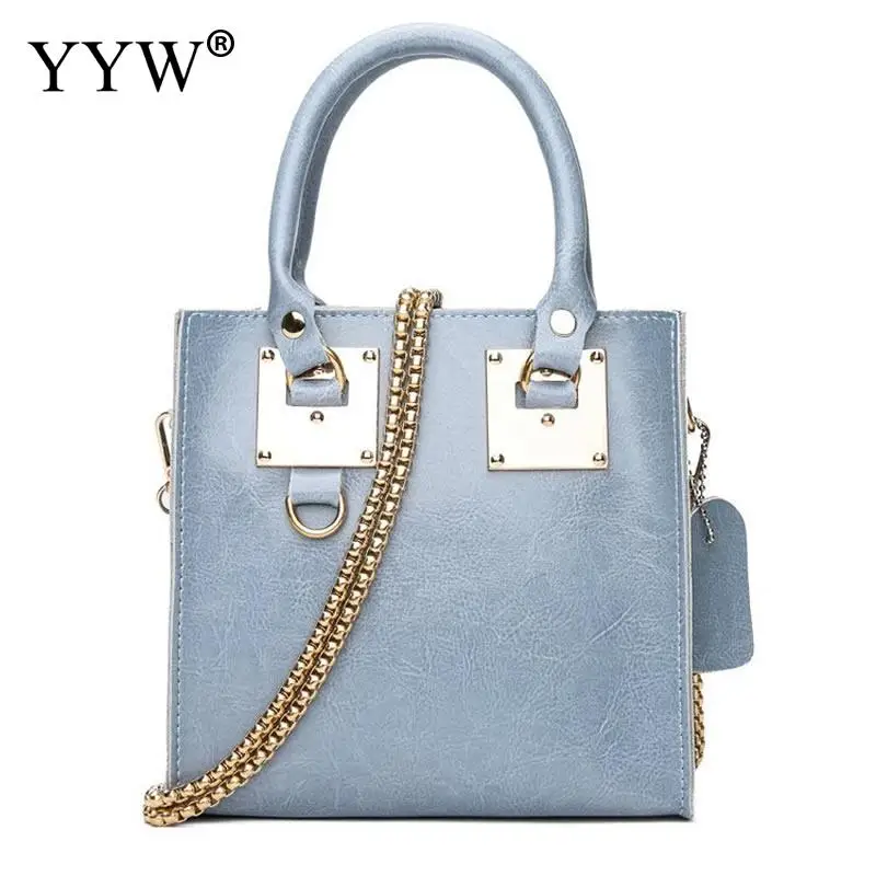 Женские ручные сумки для женщин, сумка через плечо на цепочке, сумочка и сумочка, женская сумка небесно-голубого цвета, сумка для покупок, женская сумка