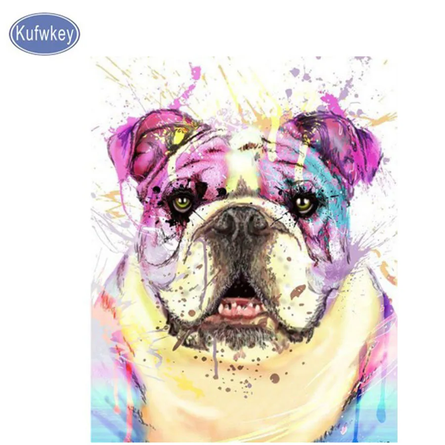Алмазная вышивка Bulldog 5d алмазная живопись полная мозаика 3d картина стразы