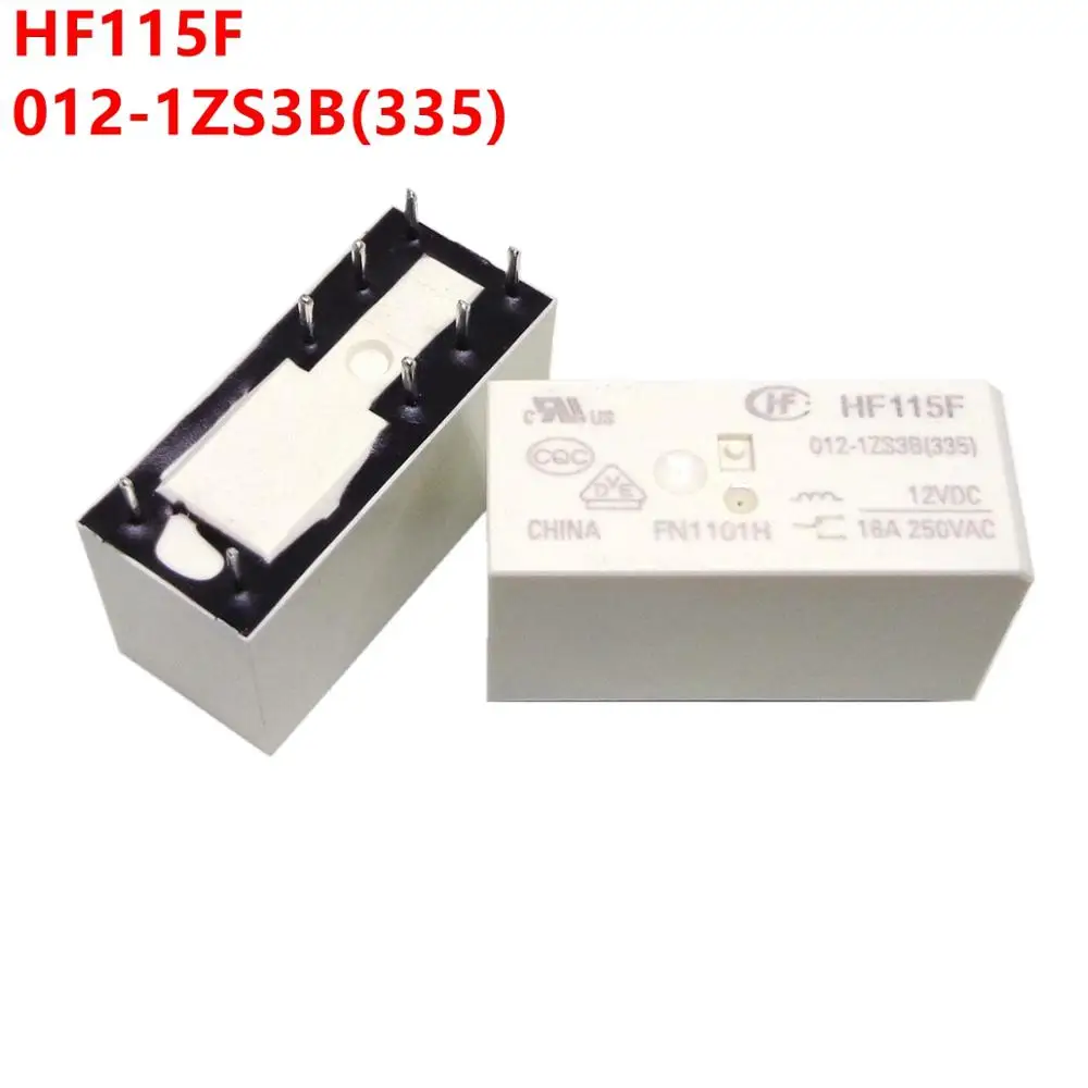 10pcs hf rele hf115f 012 1zs3b 12vdc 16a 1co 8pin 100 novo original 01