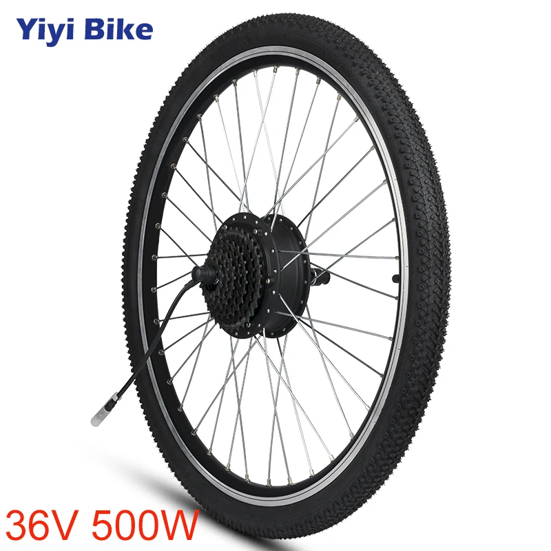 36V 500W Electric Bike Rear Front Motor Wheel 35km/h 16 20 24 26 27.5