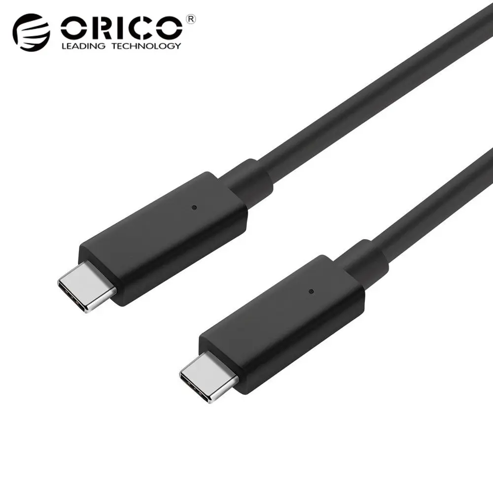 ORICO USB Type C 10Gbps Cable USB3.1 GEN2 Fast Charging Data USB C To Type C Cable Mobile Phone Cables 50cm Supported Power 100W