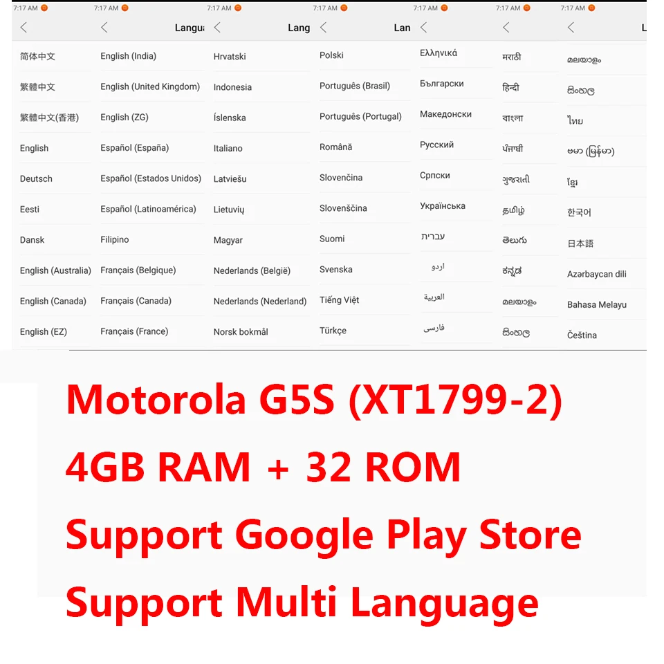 Original Motorola MOTO G5S Green Pomelo XT1799-2 Smartphone NFC 4GB RAM 32GB ROM Snapdragon 8937 Octa Core Front 16MP 1920*1080 Original Motorola MOTO G5S Green Pomelo XT1799-2 Smartphone NFC 4GB RAM 32GB ROM Snapdragon 8937 Octa Core Front 16MP 1920*1080