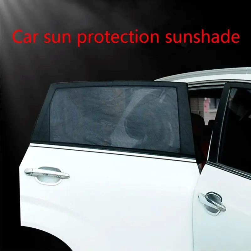 2 шт. автомобильный солнцезащитный козырек от солнца на боковое окно сетчатый тканевый солнцезащитный козырек защита от ультрафиолета черный автоматический солнцезащитный козырек занавеска