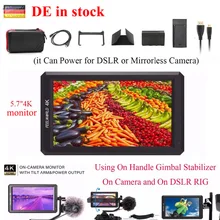 (Может корабль из Германии) feelworld F6 5,7 «ips 4 К HDMI Камера монитор для DSLR или беззеркальных Камера он может Мощность для Камера