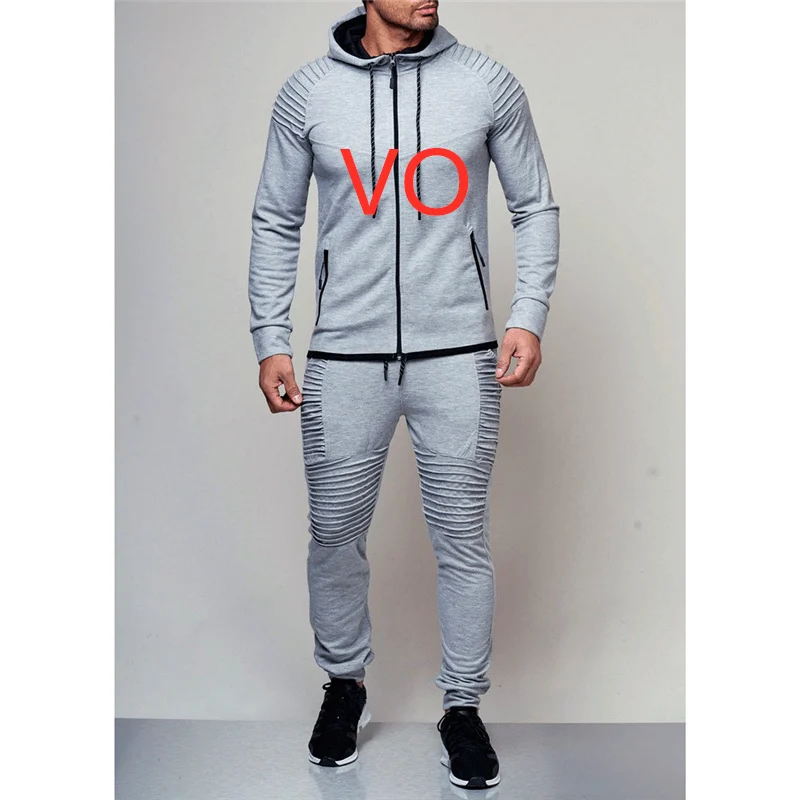 VO новый человек 2019 бренд логотип свитшоты мужские спортивные толстовки набор весенние костюмы верхняя одежда флис мужские Пальто