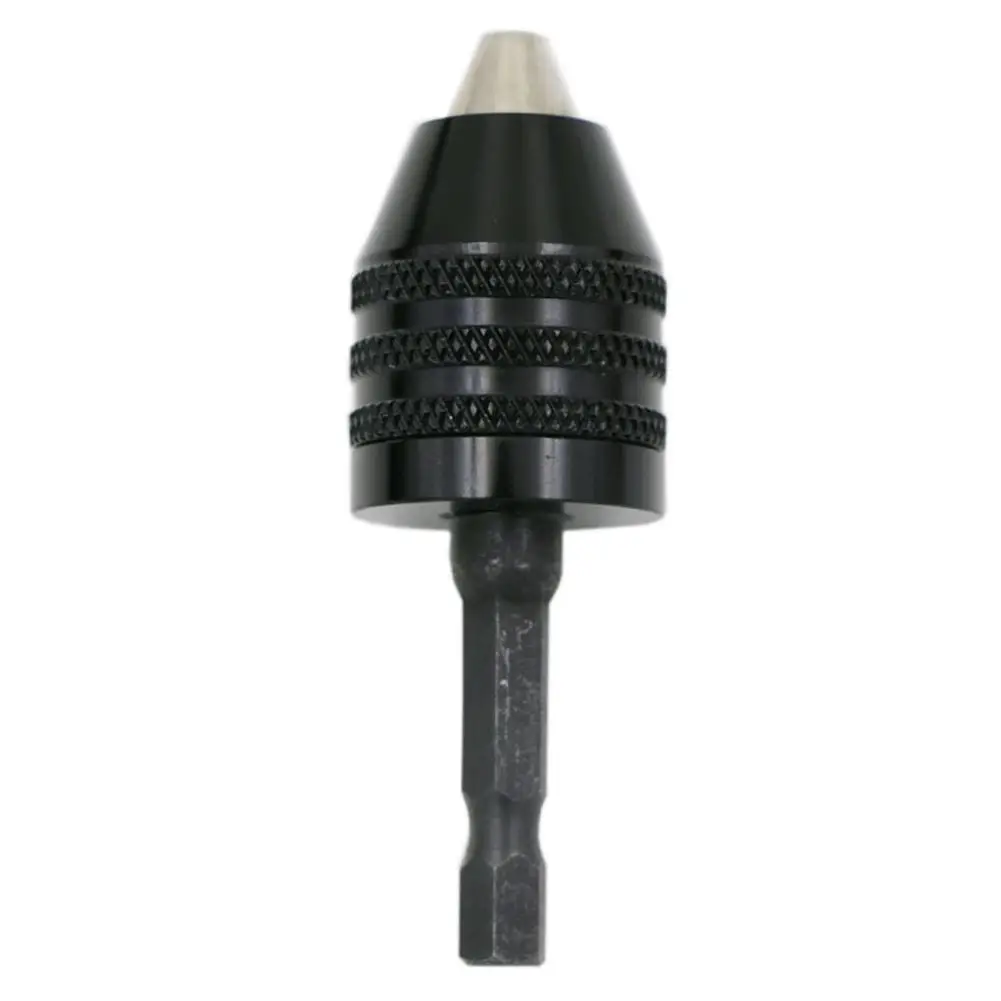 

0.3-8mm 1/4 inch Keyless Drill Chuck Screwdriver Impact Driver Adaptor Hex Shank Drill Grinder Quick Change Adapter Convert