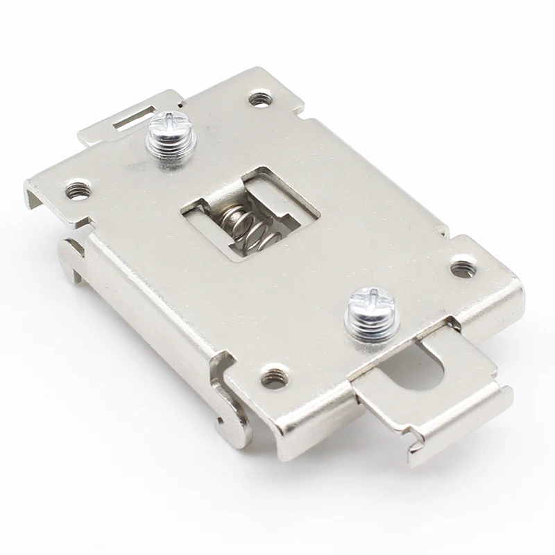 1pcs 35mm Din Rail Fixed Solid State Relay Clip Clamp With 2 Mounting