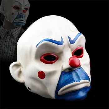 

Adult High-Grade Resin Joker Bank Robber Mask Clown Batman Dark Knight Halloween Prop Masquerade Party Costume Fancy Dress