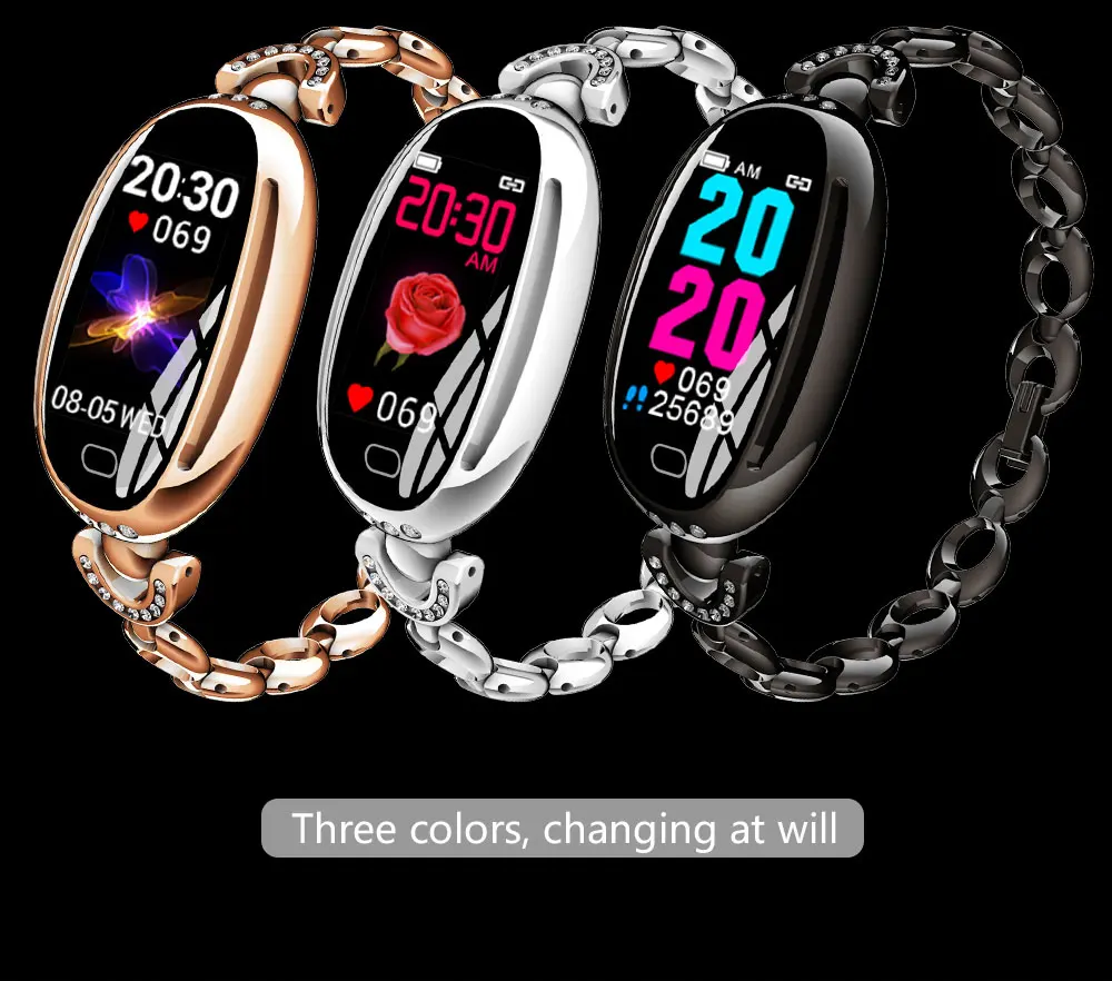 696 E68 цветной экран Смарт-браслет сердечного ритма мониторинг здоровья WeChat Спорт Смарт напоминание Bluetooth Носить Смарт-браслет