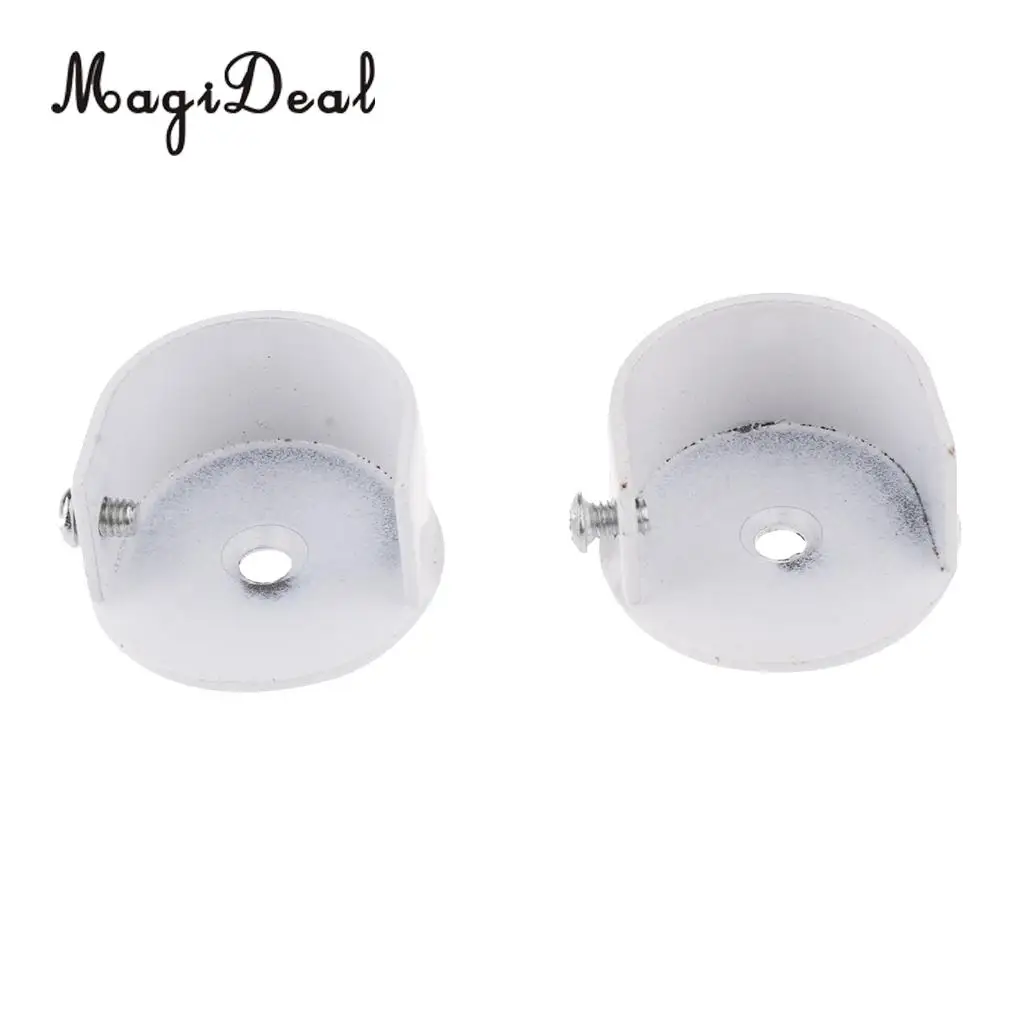 MagiDeal Curtain Pole Recess Wall Bracket Curtain Rods Finials Window Treatment Hardwares