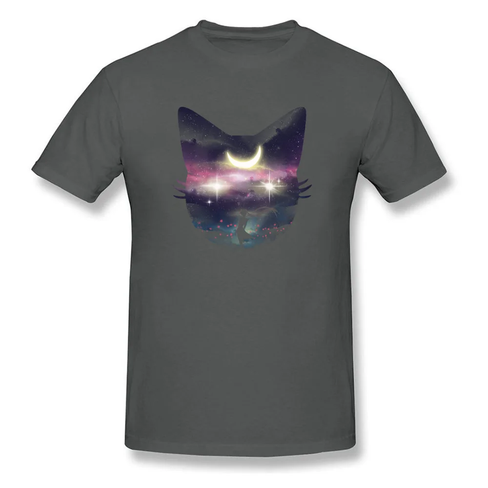Moon Chaser Tops Tees Graphic Crewneck Birthday Short Sleeve Pure Cotton Men T Shirt Printed On Tees Free Shipping Moon Chaser carbon
